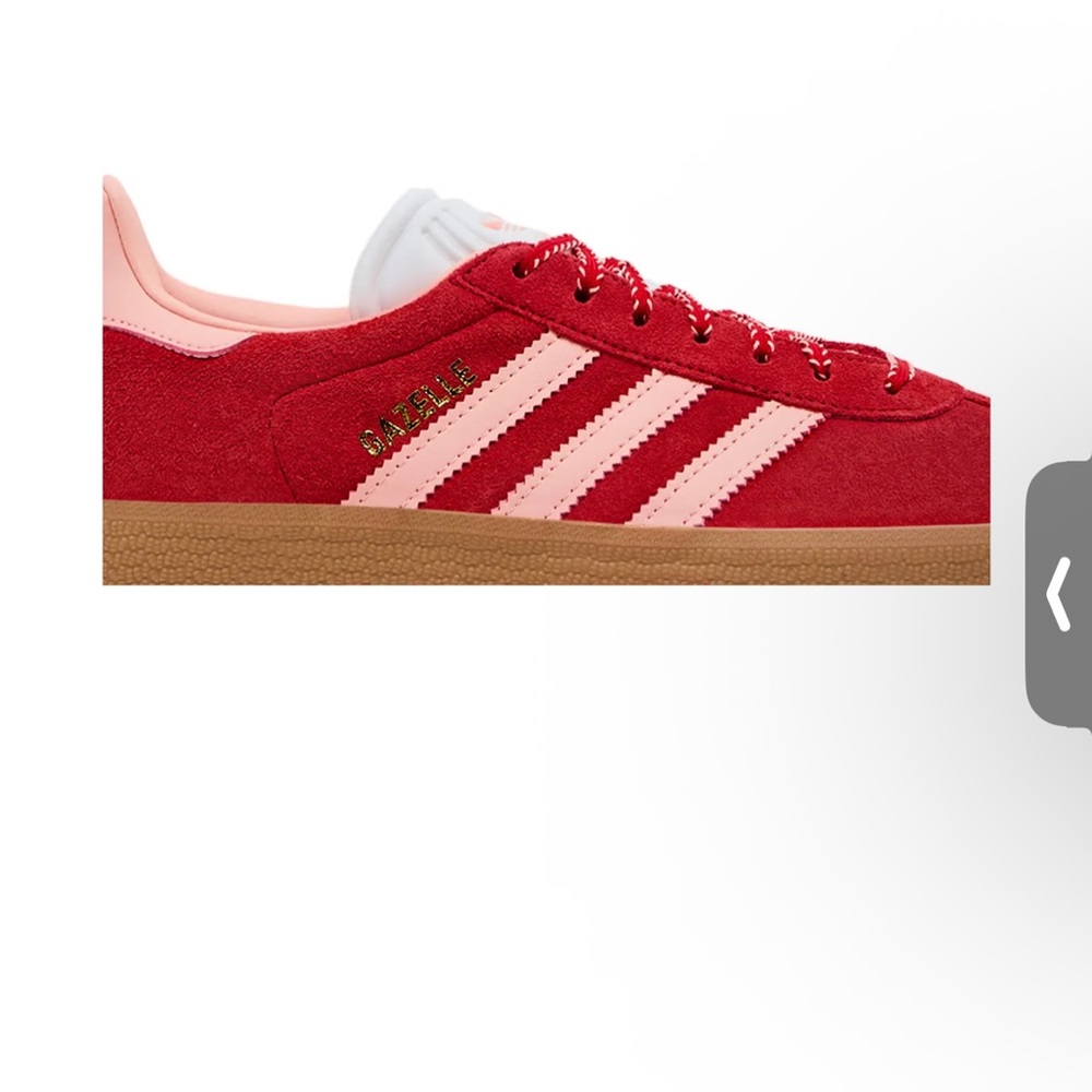 Adidas Gazelle Red and Pink Sneakers - Picture 3 of 7